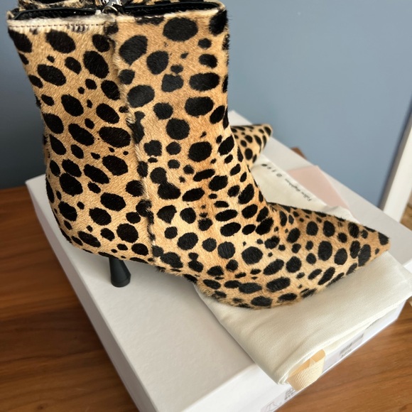 AGL New with Box Leopard Kitten Heel Boots - Picture 2 of 8